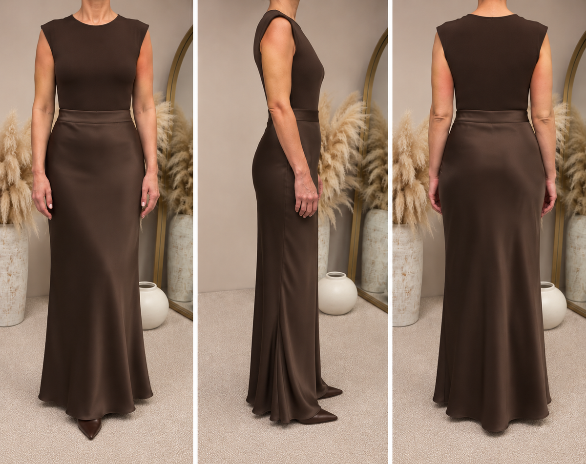 The Signature Satin Maxi Skirt